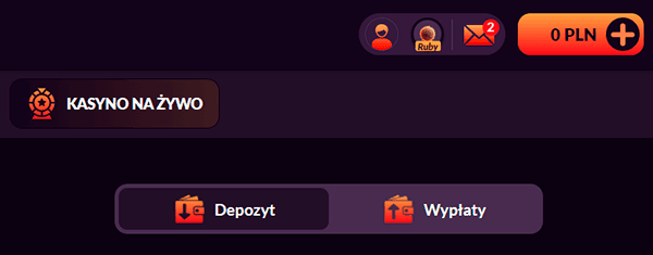 Otwórz sekcję „Wpłata”