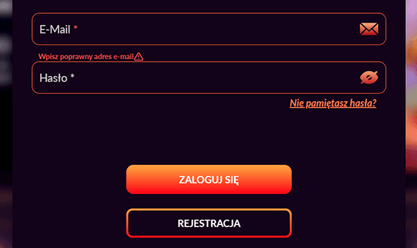 Logowanie przez e-mail